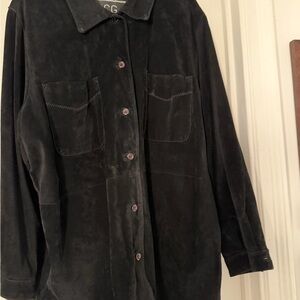 Women's Black Suede Shirt / Jacket